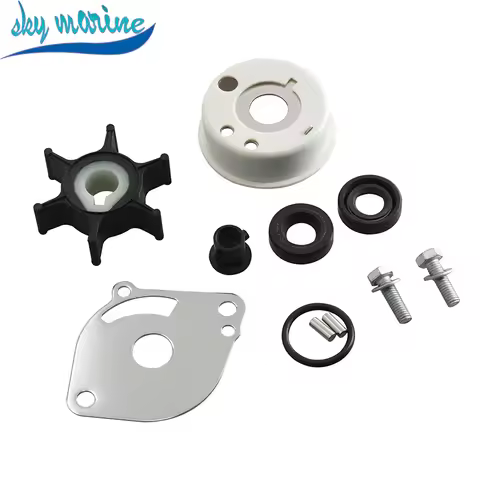 Water pump repair kit - white shell 6A1-W0078-02 For Yamaha Outboard Motor 2T 2HP 6A1-W0078 6A1-W007