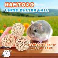 Large Rattan Ball 8cm Mainan Bola Rotan Kelinci/Marmut Besar