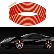 16 Pcs 18 inch Car Wheel Sticker Reflective Wheel Sticker Rim Stripe Tape Bike Motorcycle Car Stylin
