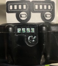 Makita 牧田 紅M 代用 電池 LED 電量 顯示 貼紙 非原裝