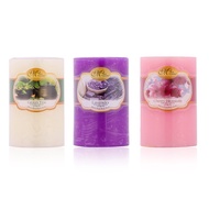 [4 sizes - 12 scents] Miss Candle FTRAMART round scented Candle - Size options D5H5, D5H8, D6H6, D6H
