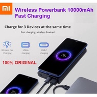 SG STOCK - 2022 Upgraded Xiaomi Mi 10W Wireless PowerBank 10000mAh 22.5W Dual Input Output Fast Charge WPB15PDZM Travel