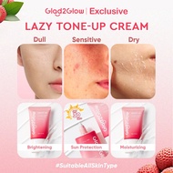 Glad2Glow Lychee Vitamin Water Cream30g Bright Up Facial Moisturizer Tone Up Sunscreen Whitening 素顏霜