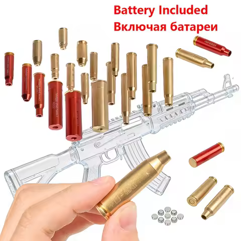 12GA 20GA 9mm Brass Caliber Red Lasers Bore Sight Training Bullet Caliber .223 .308 7.62 .45 5.45x39