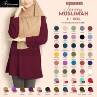 Qayraa Jersi Muslimah P5 Jersey Muslimah Plain Antem Sukan Muslimah Brick Red /Bay Leaf/Rose Mauve/Olympic Blue