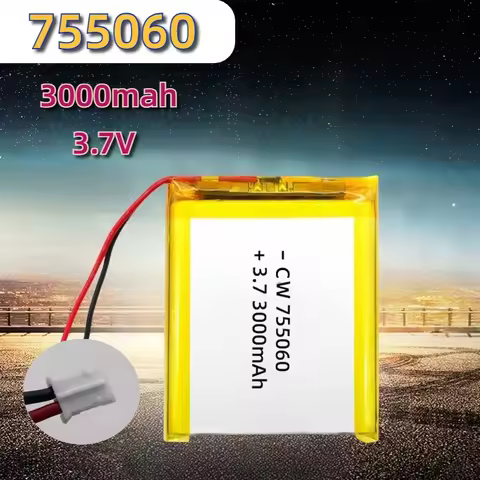 755060 Li-ion Rechargeable Polymer Batteries 3.7V 3000mAh for Power Bank Tablet PCs Laptops Beauty I