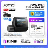 Newest - 70mai Dash Cam A200 Set Dual-Channel HDR1080P Fov130 Night Owl Vision