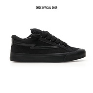 EMOE- BUBBLE- ALL-BLACK Men's and Women's Sneakers, Elegant BLACK Casual Shoes, Rubber Shoes