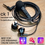 coverme ck headset smule wesing starmaker livestreaming mic super jernih