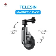 TELESIN Aluminum Alloy Magnetic Base for GoPro DJI Osmo Action Insta360 Action Cameras แขนจับกล้องแบ