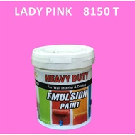 LADY PINK 8150 T ( 1L ) HEAVY DUTY EMULSION PAINT FOR WALL INTERIOR & CEILING MATT FINISH / EASY CLE