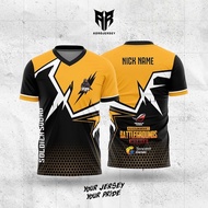 Jersey Gaming Bisa Custom Design ( Game ML Mobile Legends , FF Free Fire , PUBG )