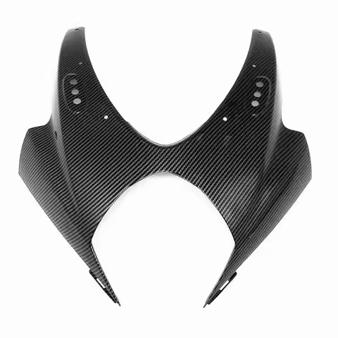For SUZUKI GSX-R GSXR 1000 2007 2008 K7 K8 Upper Front Nose Headlight Fairing Carbon Fiber Color