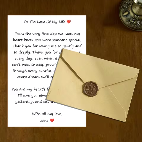 DIY Custom Valentine's Day Letters and Envelopes, Friend Blessing Letters, Company Document Printing