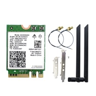 AX200NGW WiFi 6 Card+ 8DBI Antenna WiFi Adapter 2.4GHz 5Ghz Bluetooth 5.2 2974Mbps Wireless Network 