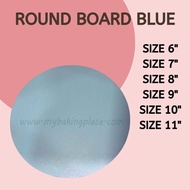 Blue Round Cake Board Tempat Letak Kek Papan Kek Murah  Cake Board Papan Kek Murah Cake Board Round 