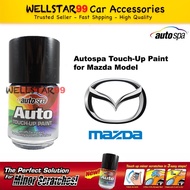 Autospa Touch up paint Original For Mazda 2,Mazda 3,Mazda 6,CX5,CX7 (Paint Only) 18mL Cat Kereta 汽车补