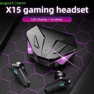 AUGUSTINASN Wireless Earbuds, X15 with Charging Case TWS Wireless Headphones, LED Display Bluetooth 