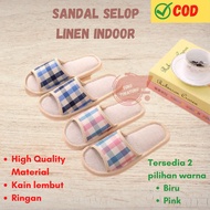 Indoor Linen Slippers Home Slippers