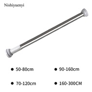 [Nishiyuenyi] Tension Rod  Adjustable Tension Curtain Rod for Curtains And  Curtains, Closet Clothin