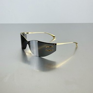 New Xiaoxiangjia Special-Shaped Frameless One-Piece Goggles Sunglasses 71787 High Version Light Anti