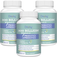 300 Billion CFU Probiotics - Probiotics for Women and Men, 12 Probiotic Strains Plus Prebiotic, Max 