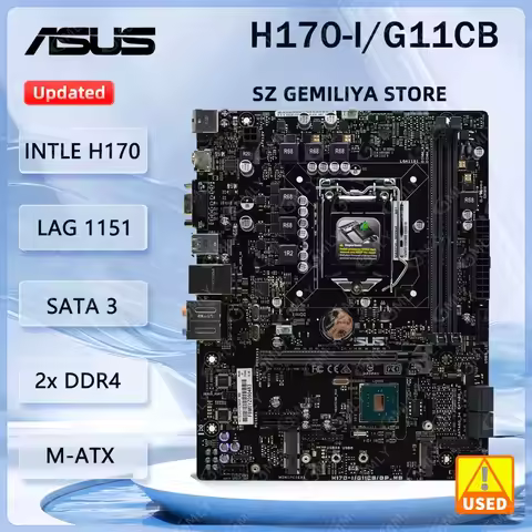 Placa base ASUS H170-I H170-I/G11CB/DP_MB LGA 1151 Intel H170 compatible con CPU 7400 6400 6300 6700
