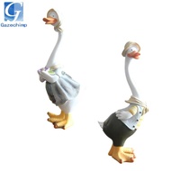 Gazechimp Farm Duck Statue Artificial Funny Duck Decoration for Stairs Balcony Terrace
