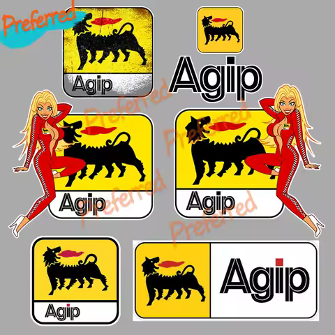 High Quality Agip Laminate Vinyl Sticker for Your All Cars Motocross Racing Laptop Helmet Trunk Wind