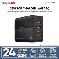 LDNIO A4808Q Desktop Charger LED Display 4 Port USB Super Fast Charger GaN 70Watt