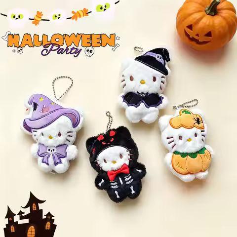 Halloween Hello Kitty cartoon merchandise, exquisite hanging decorations, Hello Kitty keychain, Hall