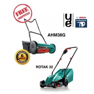 BOSCH MESIN RUMPUT ELEKTRIK ROTAK 32-12 (ELECTRIC) / AHM38G  ROTAK  BOSCH AHM 38G (MANUAL) LAWNMOVER Manual mesin rumput