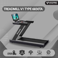 VOSPRO  Alat Olahraga Fitness Treadmill Elektrik V1 Type 6830TA 4 HP TFT Touch Screen Komersial