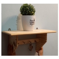Rak kunci kayu pallet pine DIY