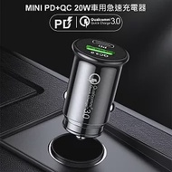 AHEAD PD+QC 迷你車用充電器 Type-C車充 黑色