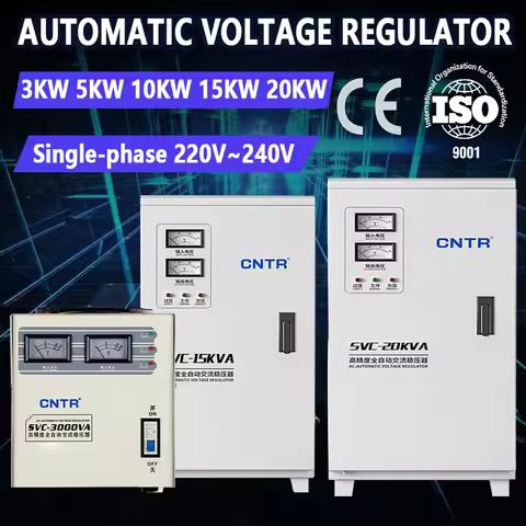 Single-phase Automatic Voltage Stabilizer AC Input 140V-260V Output 220V Voltage Regulator 30KVA Vol