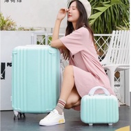 20 inch luggage+14inch lugage  Combination Suitcase Male Female Student Password Trolley Case Child-