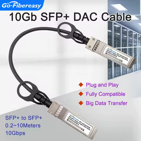 1G/10Gb SFP/SFP+ DAC Cable 0.2m,1~3m Passive Direct Attach Copper Twinax Cable Compatible with HP J9