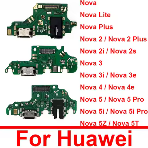 For Huawei Nova Lite 2 Plus 2 3 4 2S 2i 3i 3e 4e 5Z 5T 5 5i Pro USB Charger Port Board Charging Boar