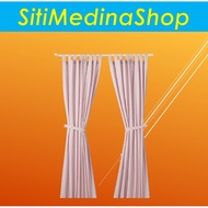 LENDA Curtains with Tie-Backs (IKEA)