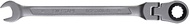 SW-Stahl 03530L-8 Combination Ratchet Spanner 8 mm I Ring Spanner with Joint I 72 Teeth I Spanner wi