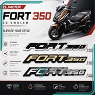 EMBLEM QJMOTOR FORT350 FORT 350 FORTRESS350 FORTREST 350 3D LOGO EMBLEM STICKER ACCESSORIES ACCESSOR