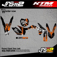 DECAL KTM SIXDAY DECAL KTM 250 KTM 85 FULL BODY STICKER KTM 250