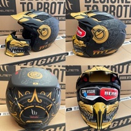 MT HELMETS STREETFIGHTER SV AZTEC B3 MATT YELLOW, OPEN/FULL FACE HELMET, DOUBLE VISOR, STREET FIGHTE