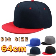Baseball Cap Large 64cm Back Closed Skateboard Cap Women Fitted Big Size Snapback Caps