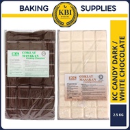 KC CANDY COOKING CHOCOLATE / WHITE COOKING CHOCOLATE HALAL 2.5KG