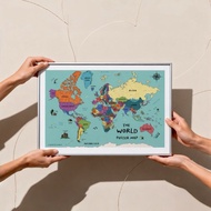 World map poster |