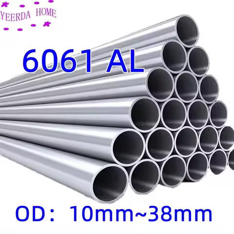 10mm~38mm Dia 6061 aluminum tube pipe hollow aluminum pipe Pipe wall thickness 1mm