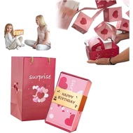 Surprise Gift Box Explosion, Surprise Pop Gift Box Explosion for Money, 12 Folding Bouncing Gift Box Cash Explosion