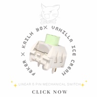 Feker x Kailh Box Vanilla Ice Cream 5 Pin Linear Switch for MX Mechanical Gaming Keyboard 凯华Box香草冰淇淋